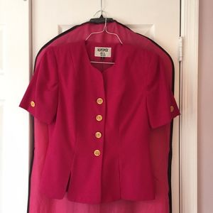 Pink Kasper Women's Work Jacket/Skirt Suit